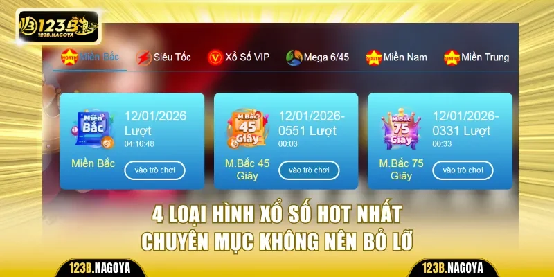 4 loại hình xổ số hot nhất chuyên mục không nên bỏ lỡ