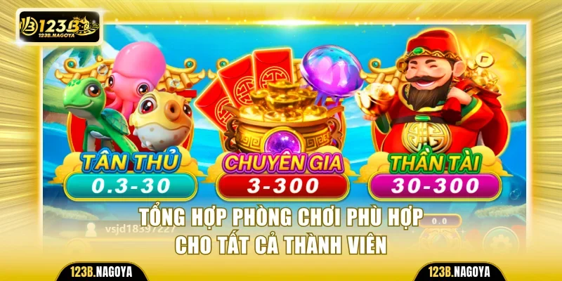 Danh sách phòng chơi phù hợp mọi thành viên