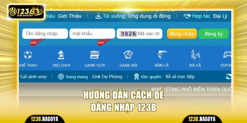 Hướng dẫn cách đăng nhập 123B