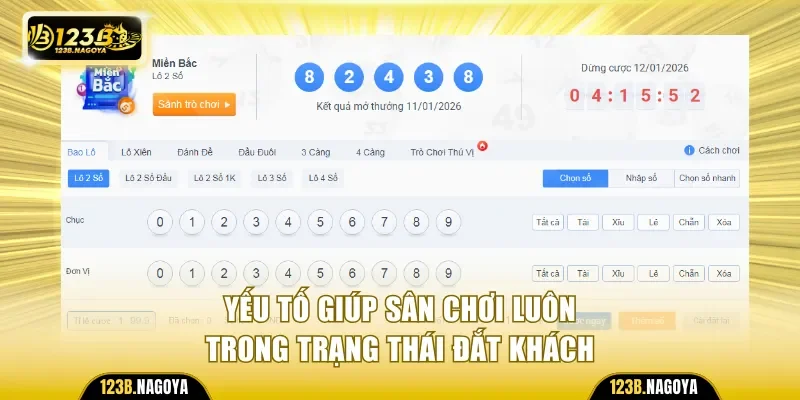 Yếu tố giúp sân chơi luôn trong trạng thái đắt khách